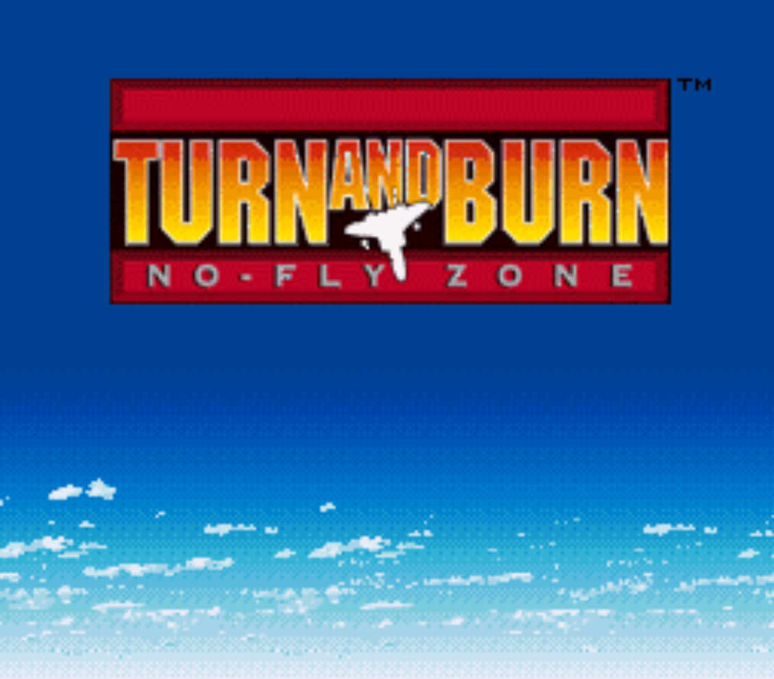 Turn and Burn No Fly Zone Title Screen